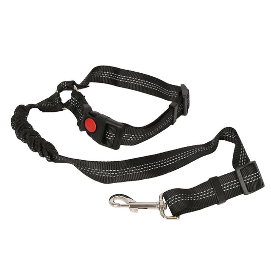 Headrest Dog Seat Belt - 50-82cm - Black