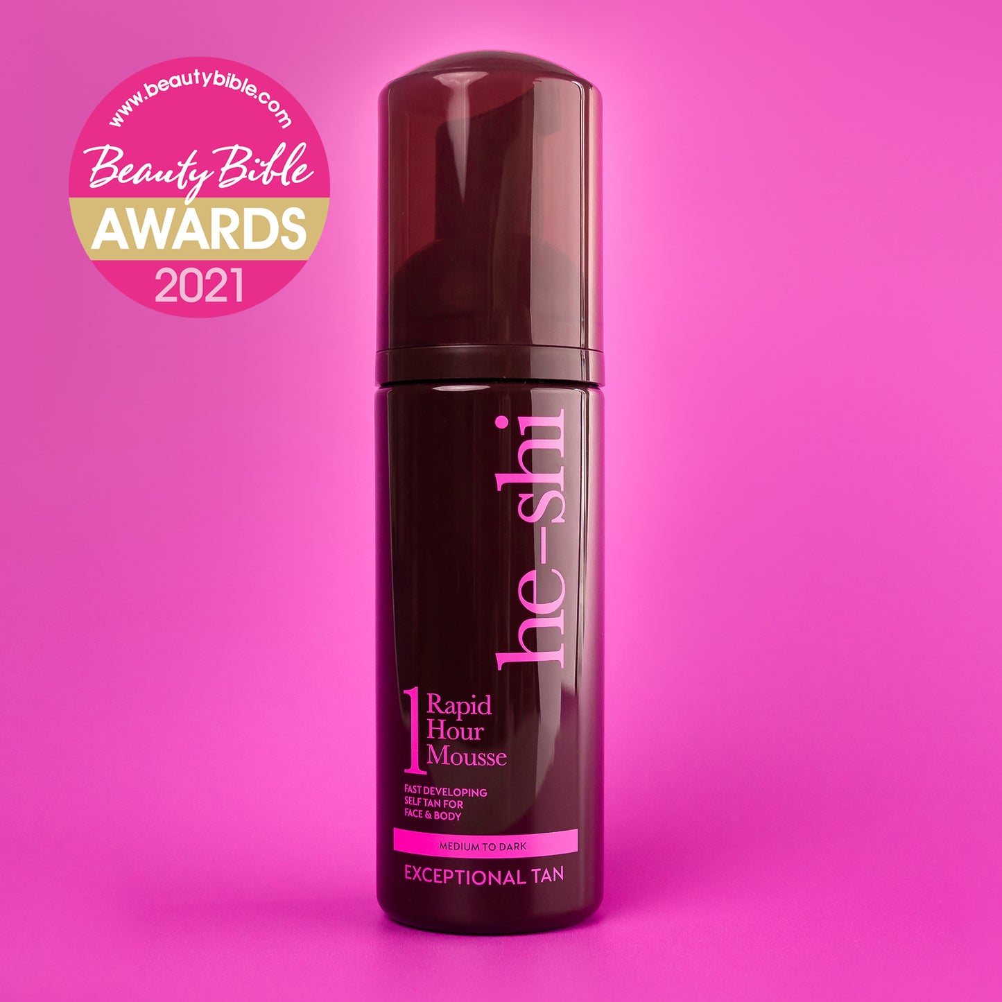 He-Shi Rapid 1 Hour Mousse  - Medium to Dark Self Tan - Quick Dry