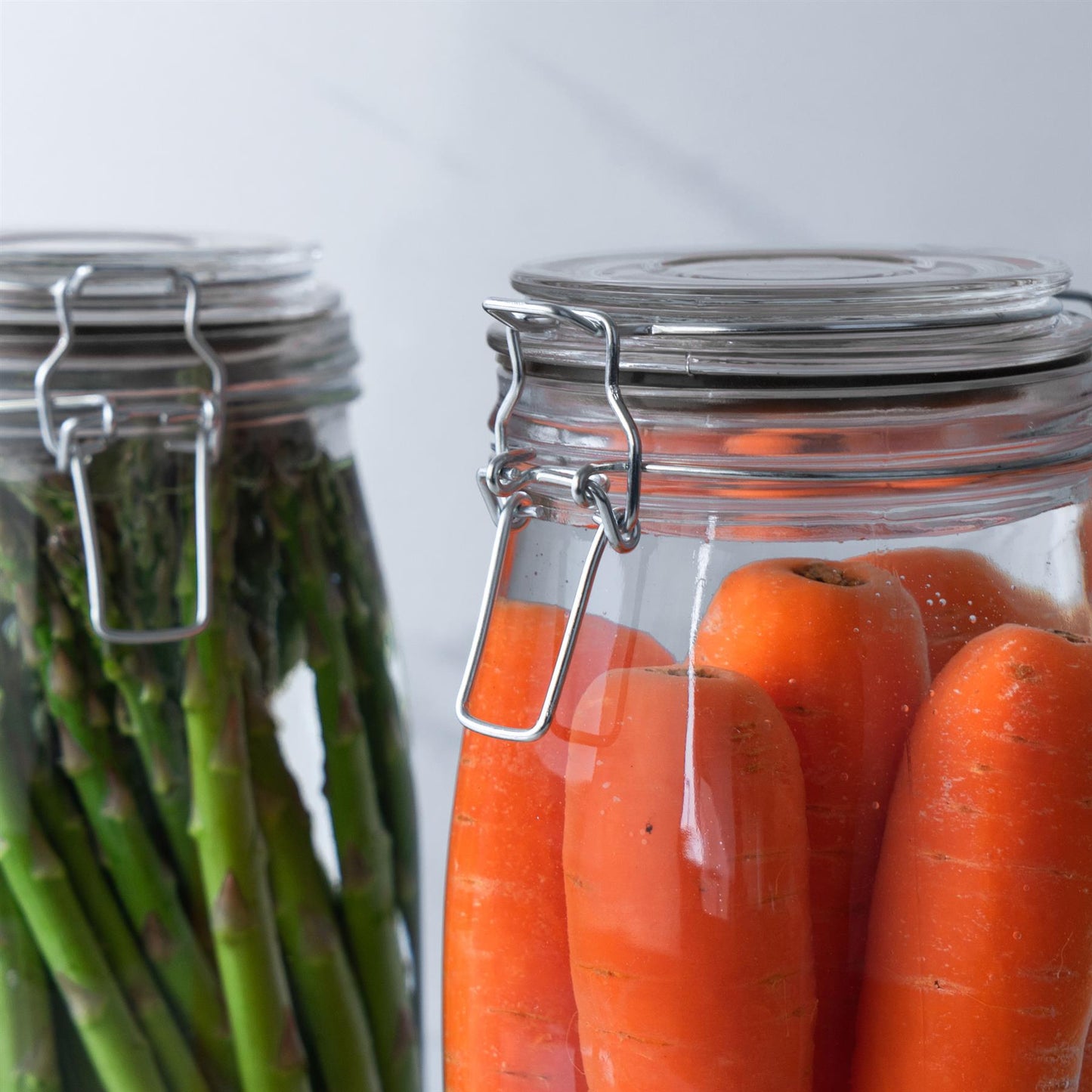 Large Glass Storage Jar Seals - Pack of Six
