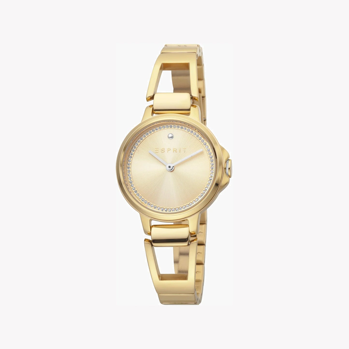 Esprit Women's Gold Stainless Steel Watch, Champagne Dial Es1l098m0045
