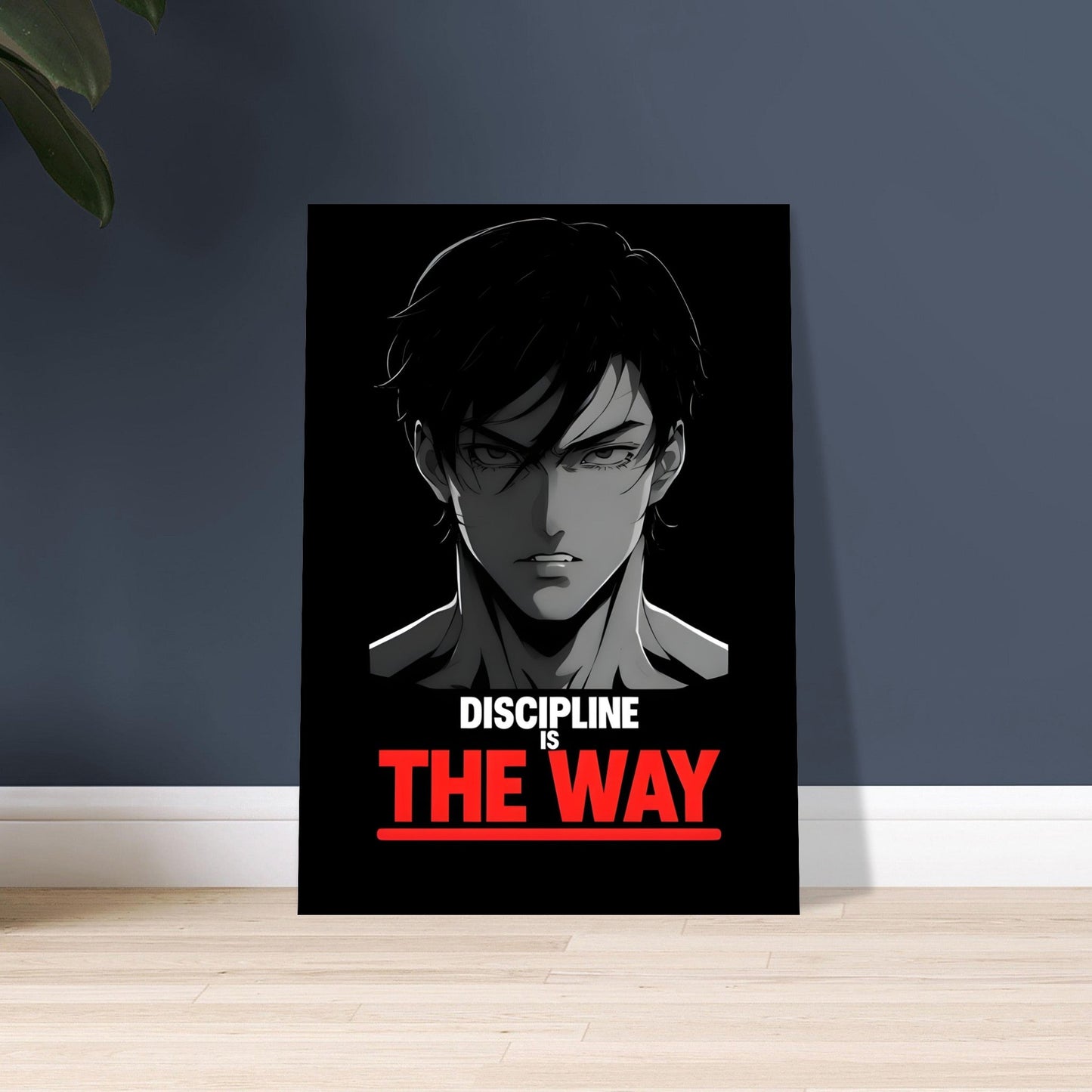 Discipline is the Way - Anime Motivational Wall Art | Empowering Semi-Gloss Print | Inspirational Anime Poster for Home & Office Decor