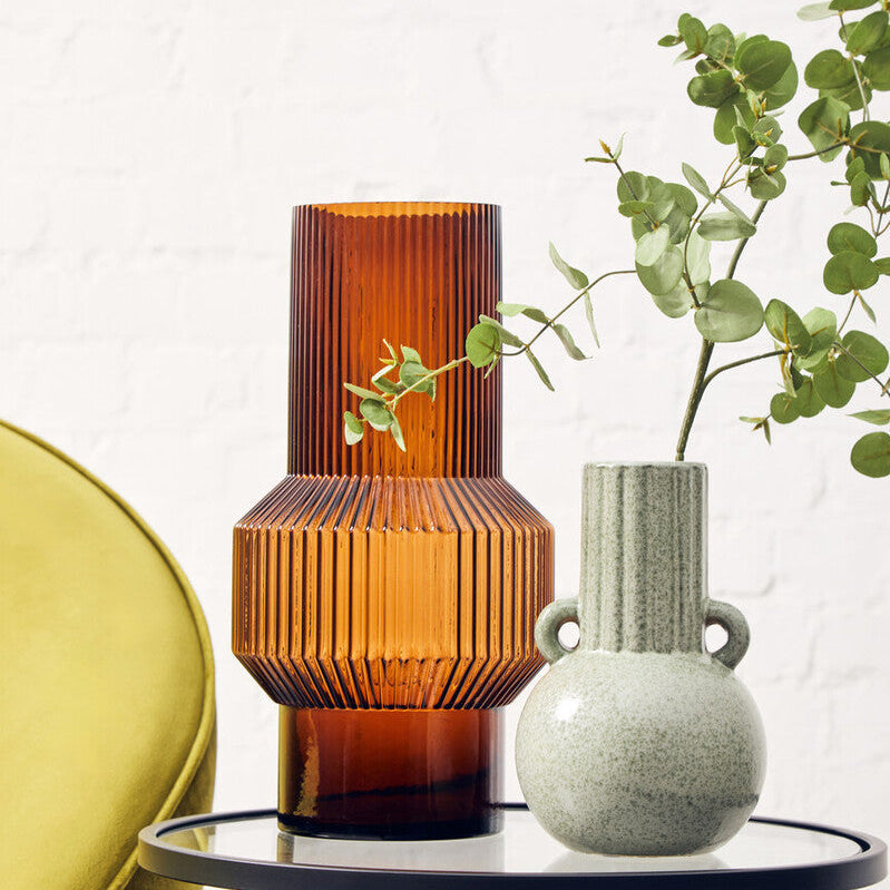Benka Large Brown Glass Vase