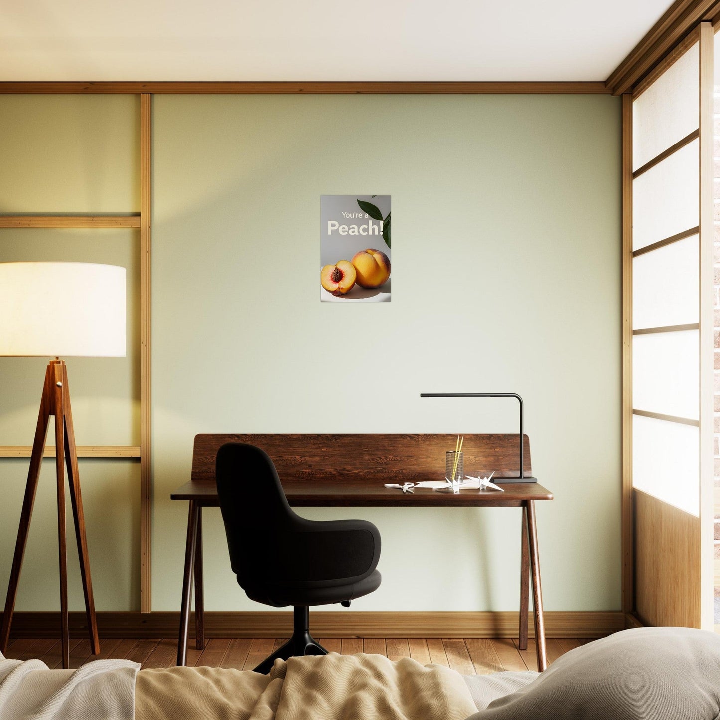 Peach Wall Art – Kitchen Fruit Print