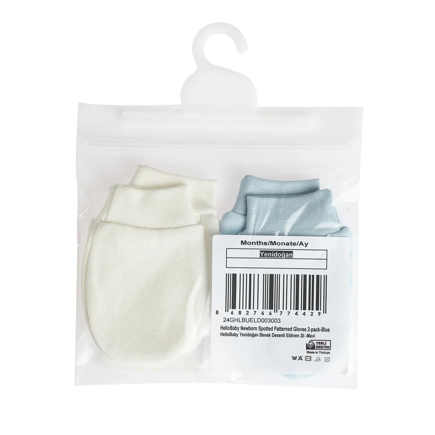 HelloBaby Unisex Mitten - Blue