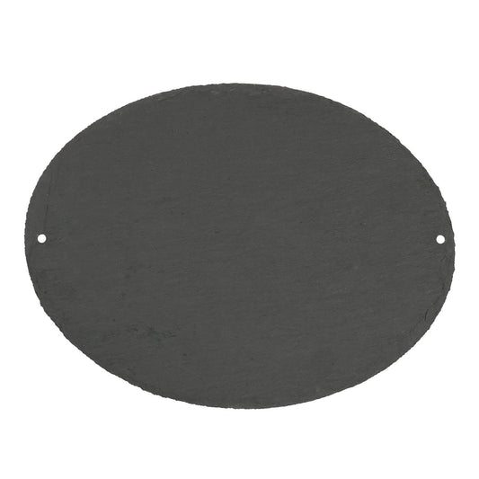 Oval Blank Slate House Sign - 20cm x 15cm
