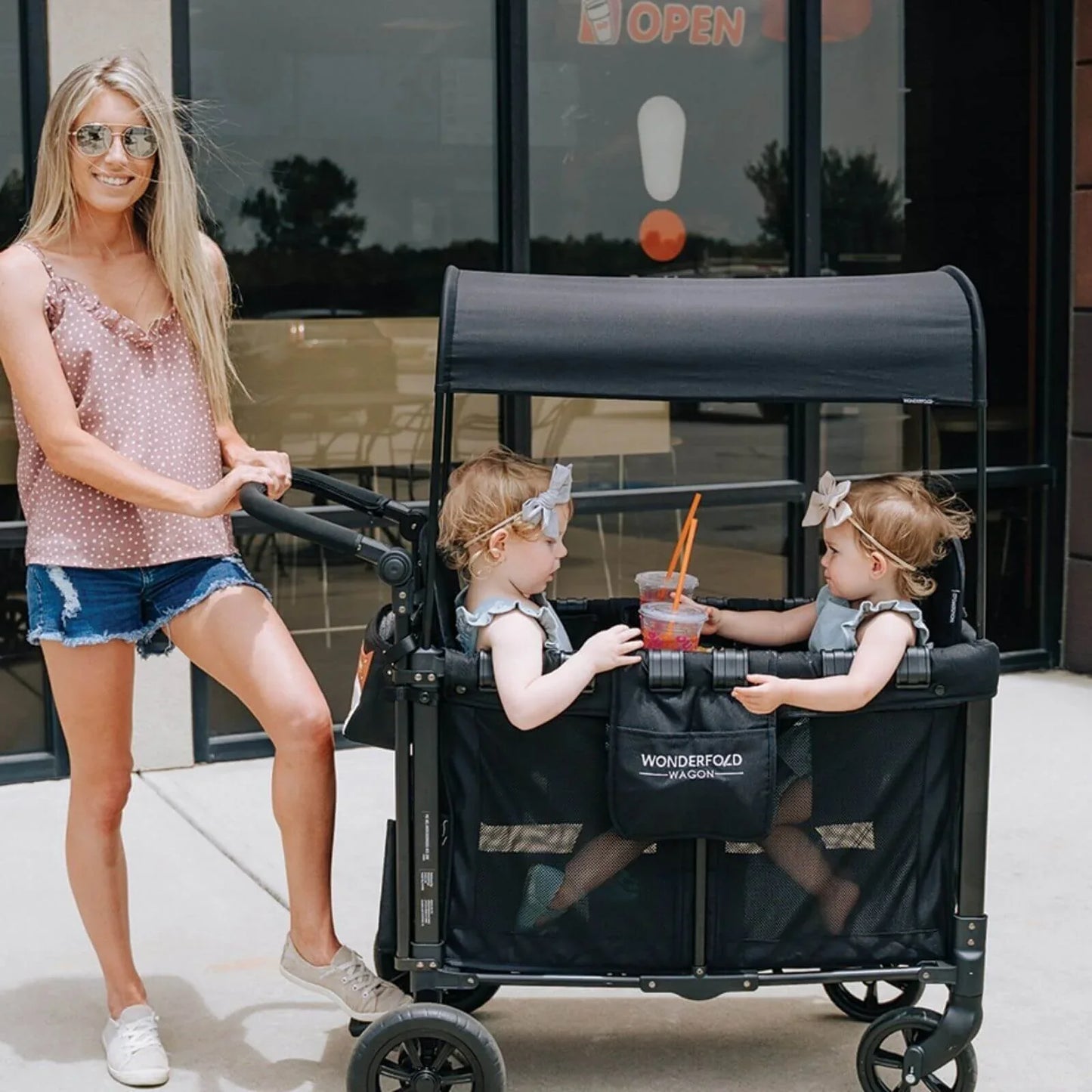 Wonderfold W2 Original Stroller Wagon - Jet Black