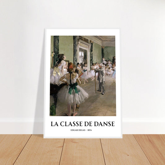 Edgar Degas Ballet Wall Art - La Classe de Danse Framed Print