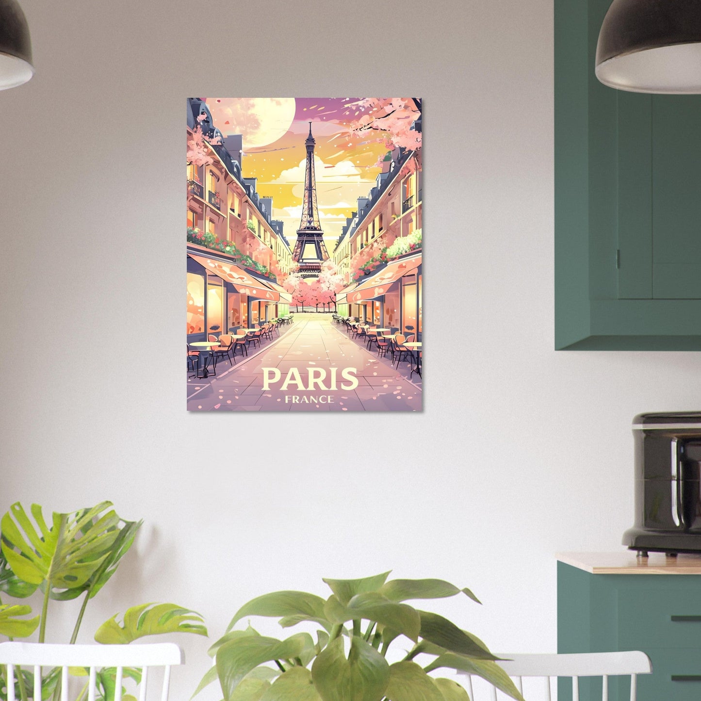 Paris Wall Art – Eiffel Tower Sunset Print