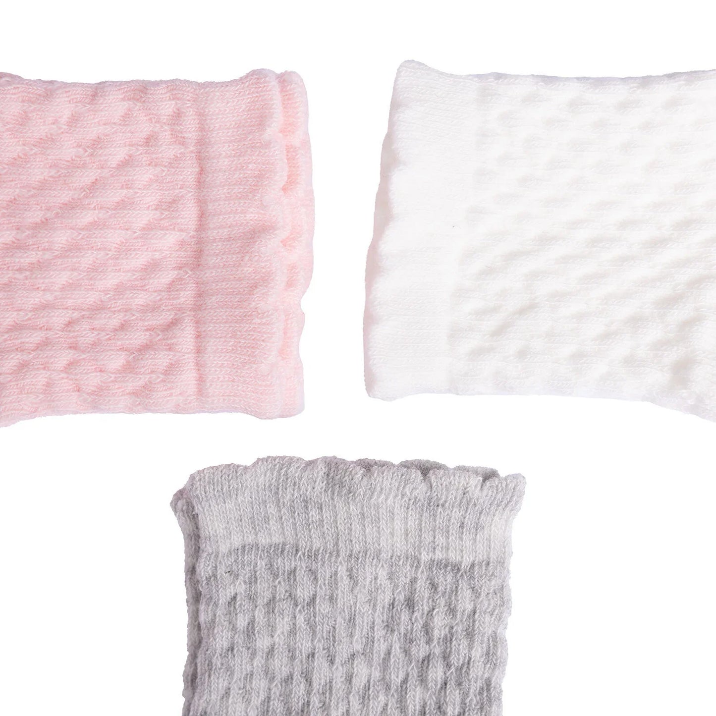 HelloBaby Girl Baby Socks 3 Pack - Light Pink