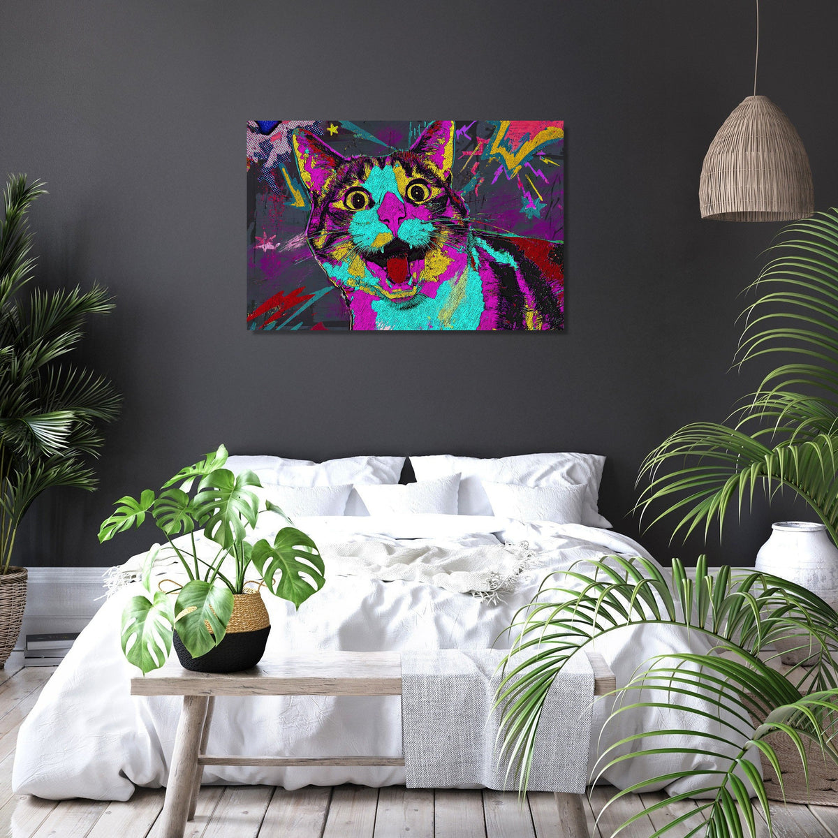 Surprised Cat Energy Canvas