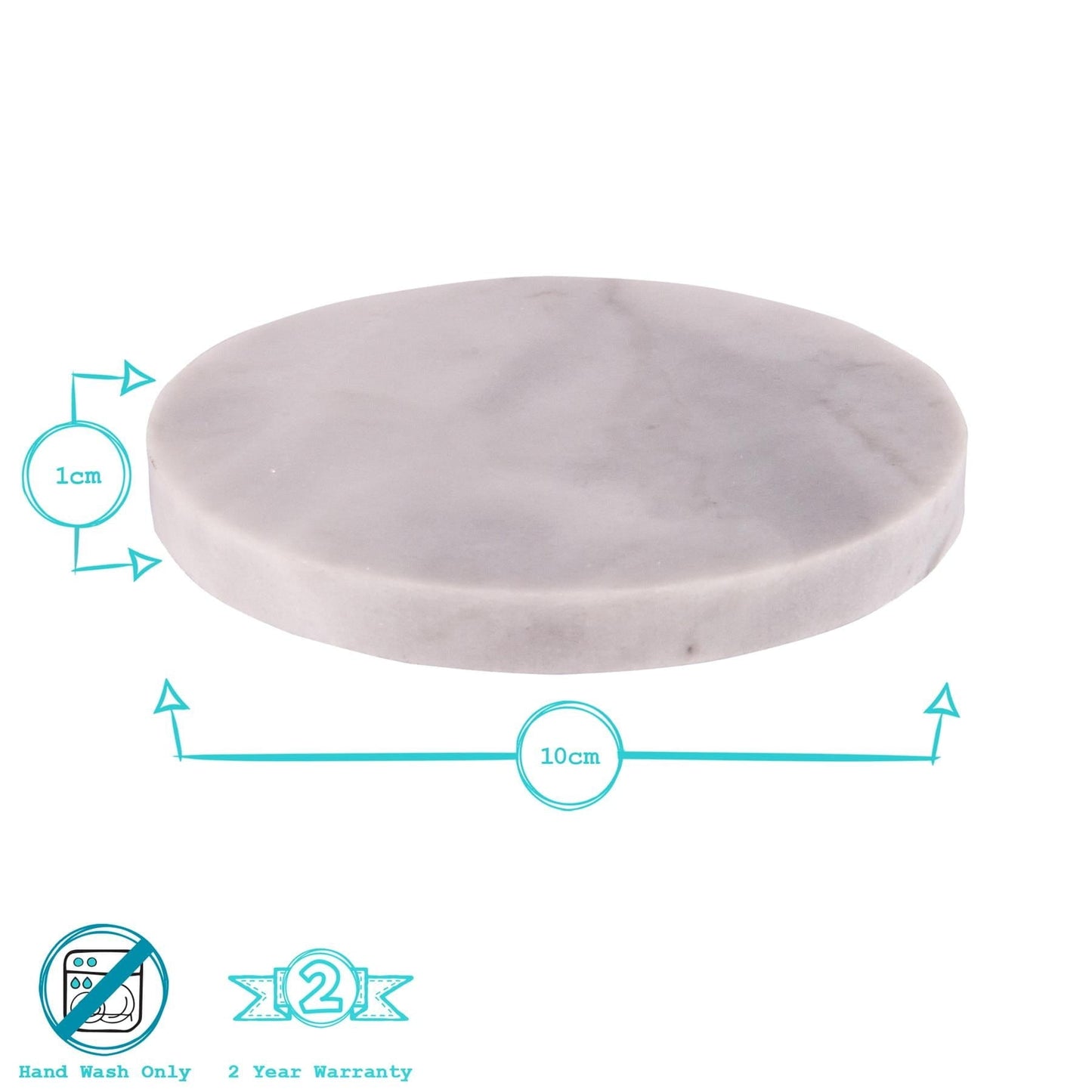 Round Marble Coasters - Pack of Six