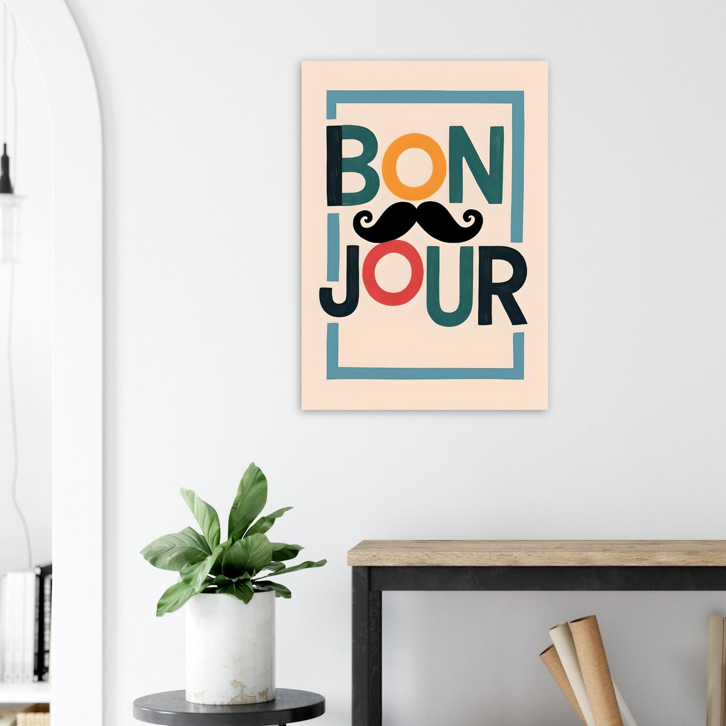 Bonjour Wall Art – French Café Poster