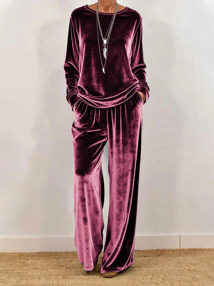 Women's Minimalist Co-ord Suit | Relaxed Fit Long Sleeve Two-Pieces Set