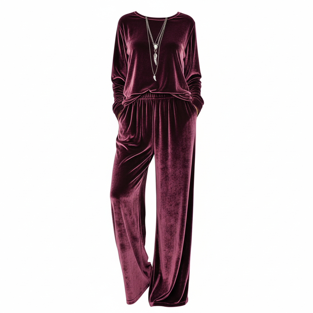 Women's Minimalist Co-ord Suit | Relaxed Fit Long Sleeve Two-Pieces Set