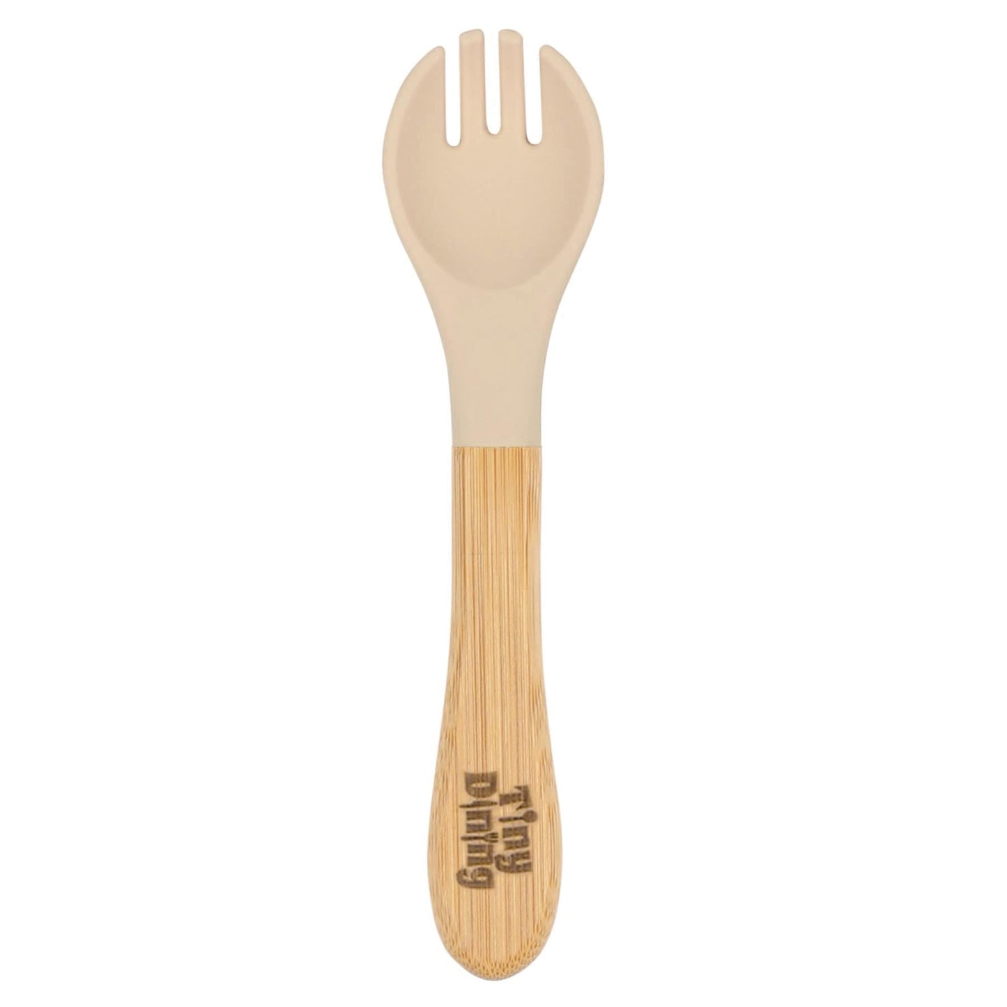 Bamboo Baby Weaning Fork with Silicone Tip