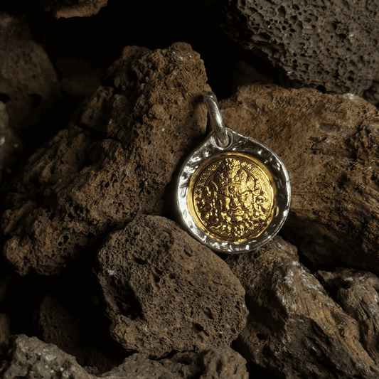 Jambhala & Palden Lhamo S999 Silver Pendant