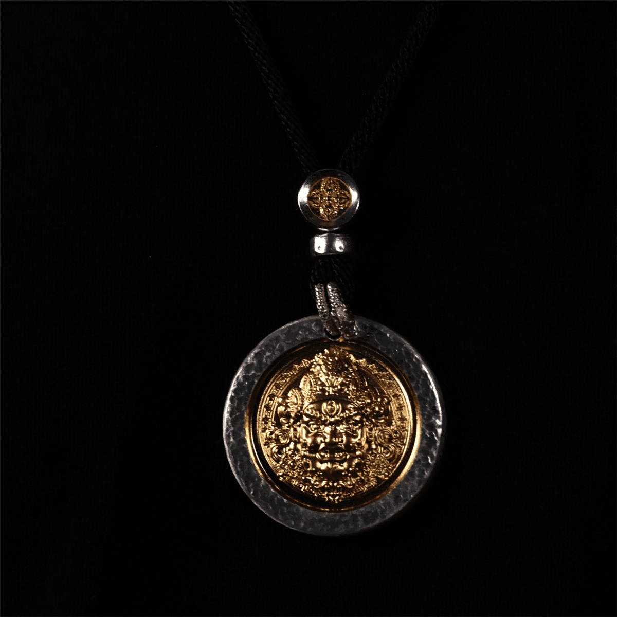 Yellow Jambhala S999 Silver Pendant-50g