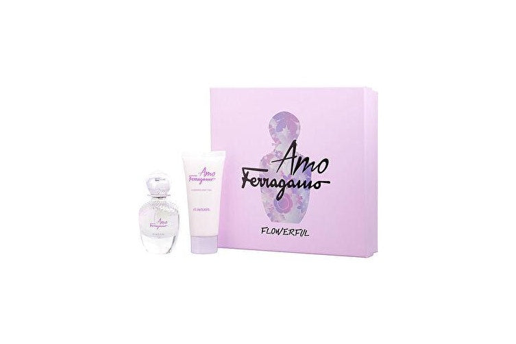 Salvatore Ferragamo Amo Ferragamo Flowerful Gift Set 50ml EDT Spray + 100ml Body Lotion Women's Fragrance