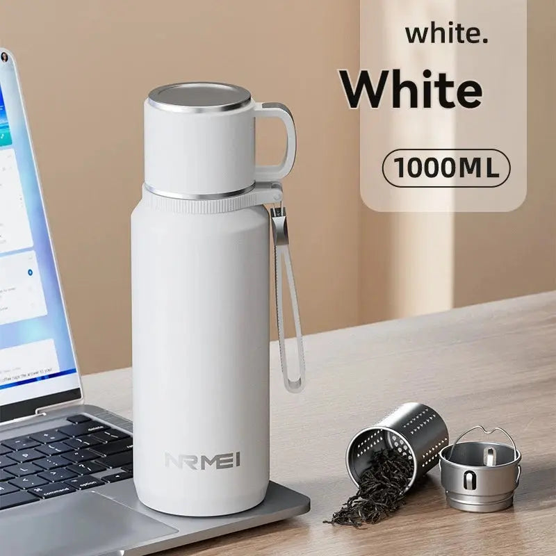 1.5L Stainless Steel Thermos Bottle – Vacuum Insulated Flask for Hot Coffee, Tea & Cold Drinks
