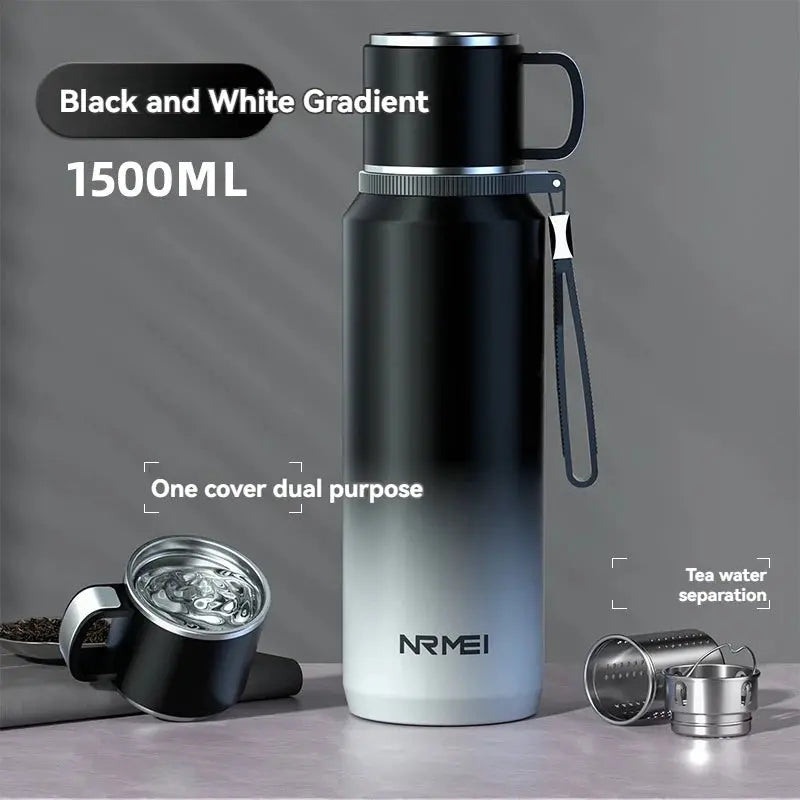 1.5L Stainless Steel Thermos Bottle – Vacuum Insulated Flask for Hot Coffee, Tea & Cold Drinks