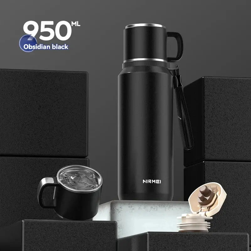 1.5L Stainless Steel Thermos Bottle – Vacuum Insulated Flask for Hot Coffee, Tea & Cold Drinks