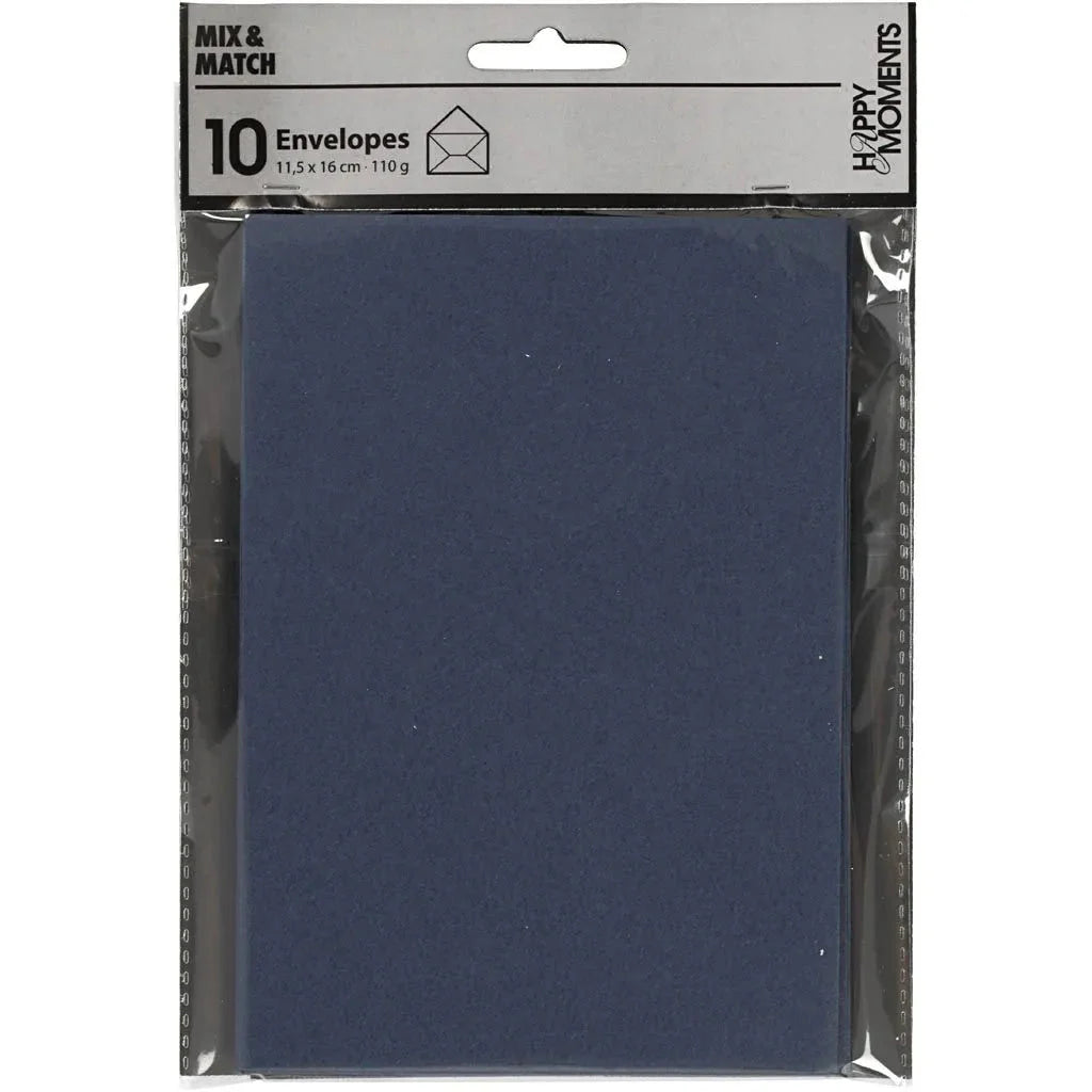 10 x Envelopes hammered Rectangular Various Colours Office Mailing Supply