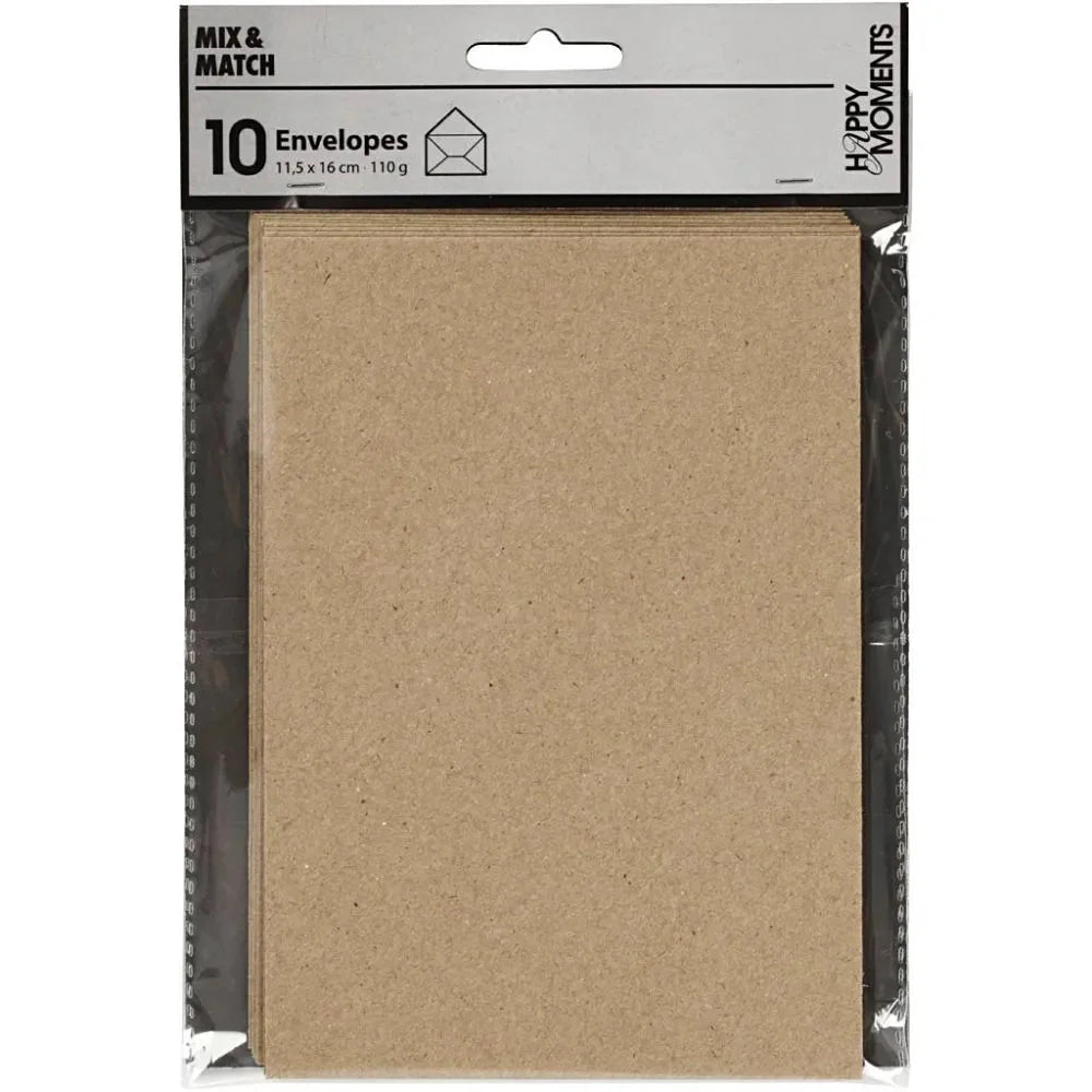 10 x Envelopes hammered Rectangular Various Colours Office Mailing Supply