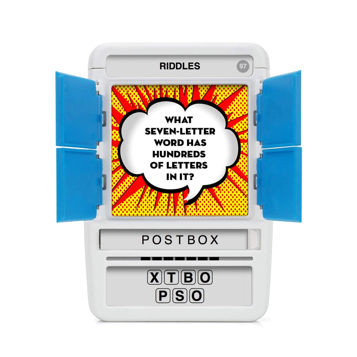 100 PICS Riddles Travel Game – 100 Riddles, Slide-Reveal Cards, Pocket-Sized Brain Teasers
