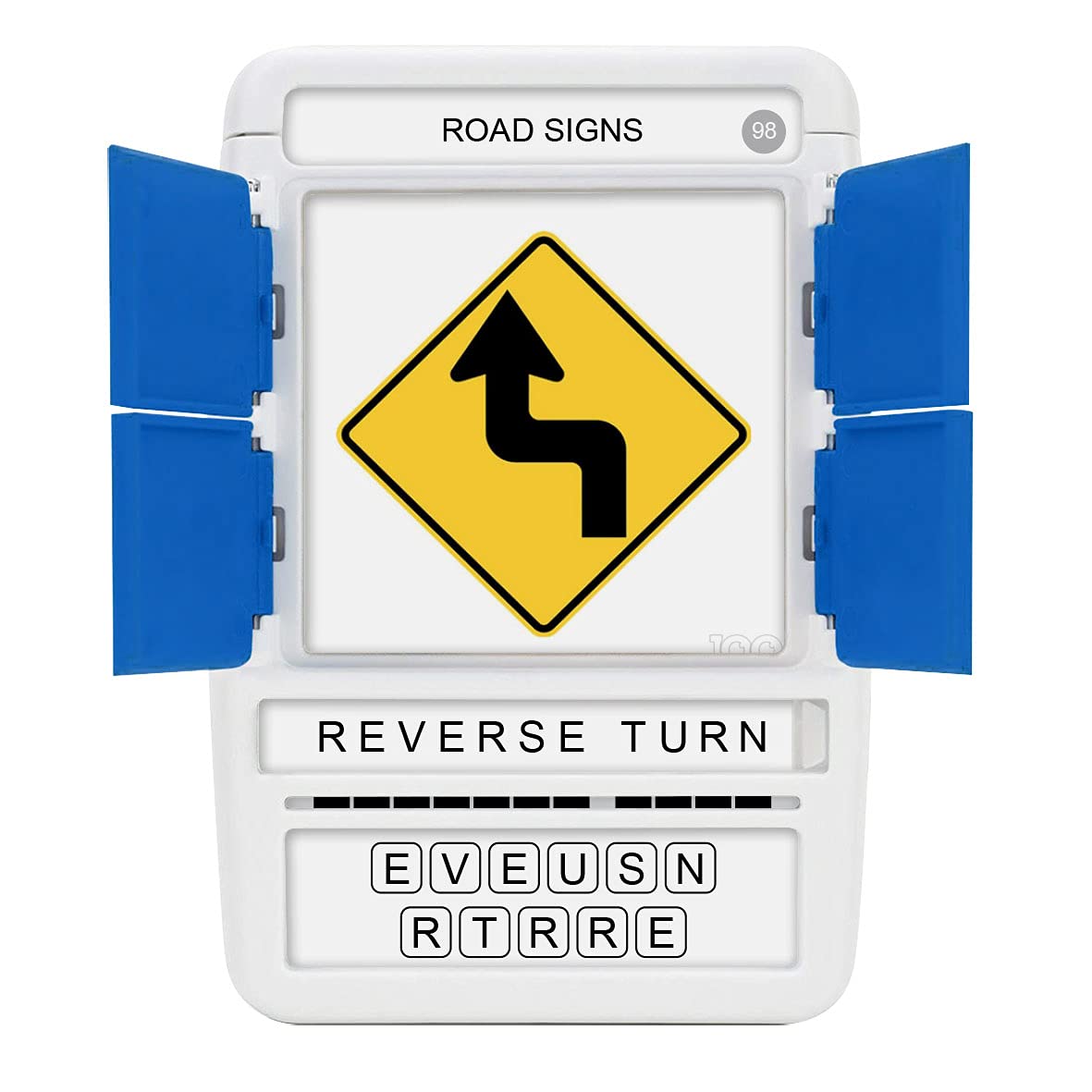 100 PICS US Road Signs Travel Game – Learn 100 Road Signs with Slide Reveal Case