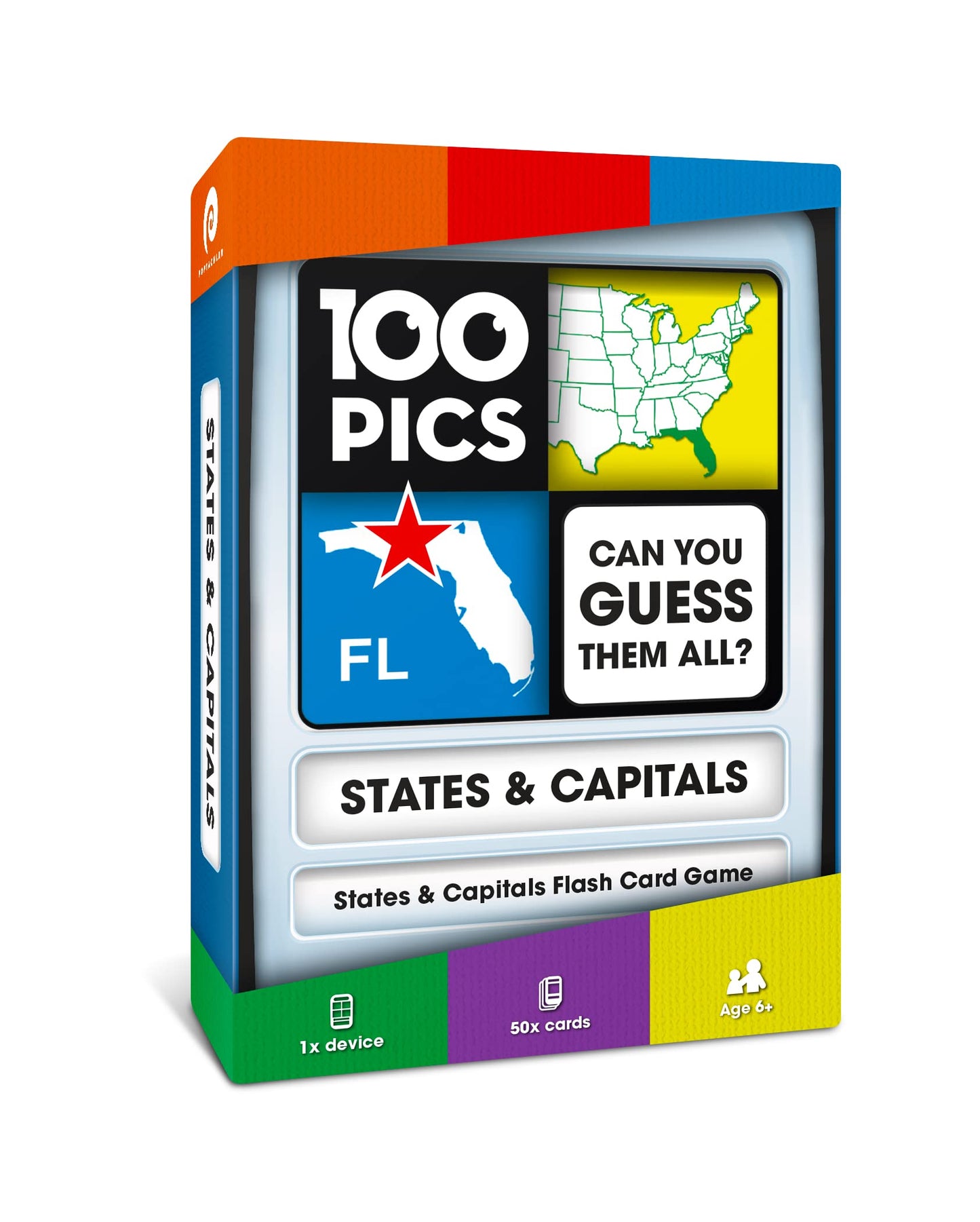 100 PICS US States & Capitals Flash Cards | Learn All 50 States & Capitals