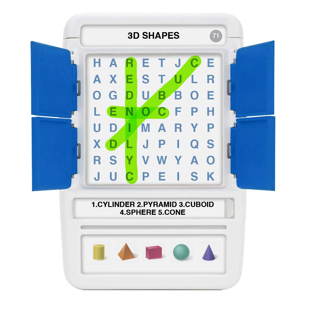 100 PICS Word Search Travel Game – 100 Puzzles with Picture Clues | Portable Family Fun
