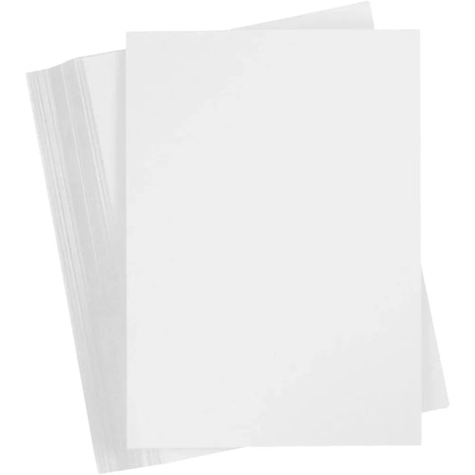100 x A6 Card Stock Snow White Wedding Making Scrapbooking Craft Premium 180g