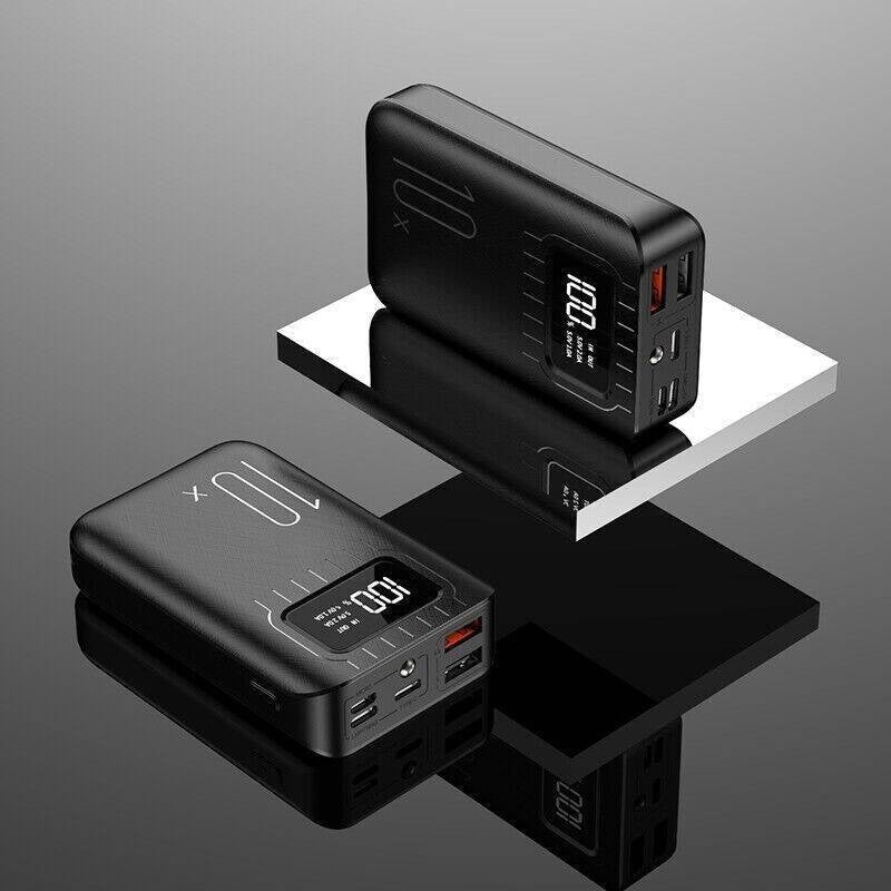 10000mAh Portable Power Bank Dual USB Fast Charger Phone Charge Travel Device