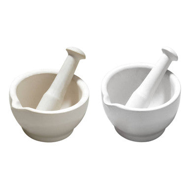 White Stoneware Large Mortar and Pestle | From Scratch