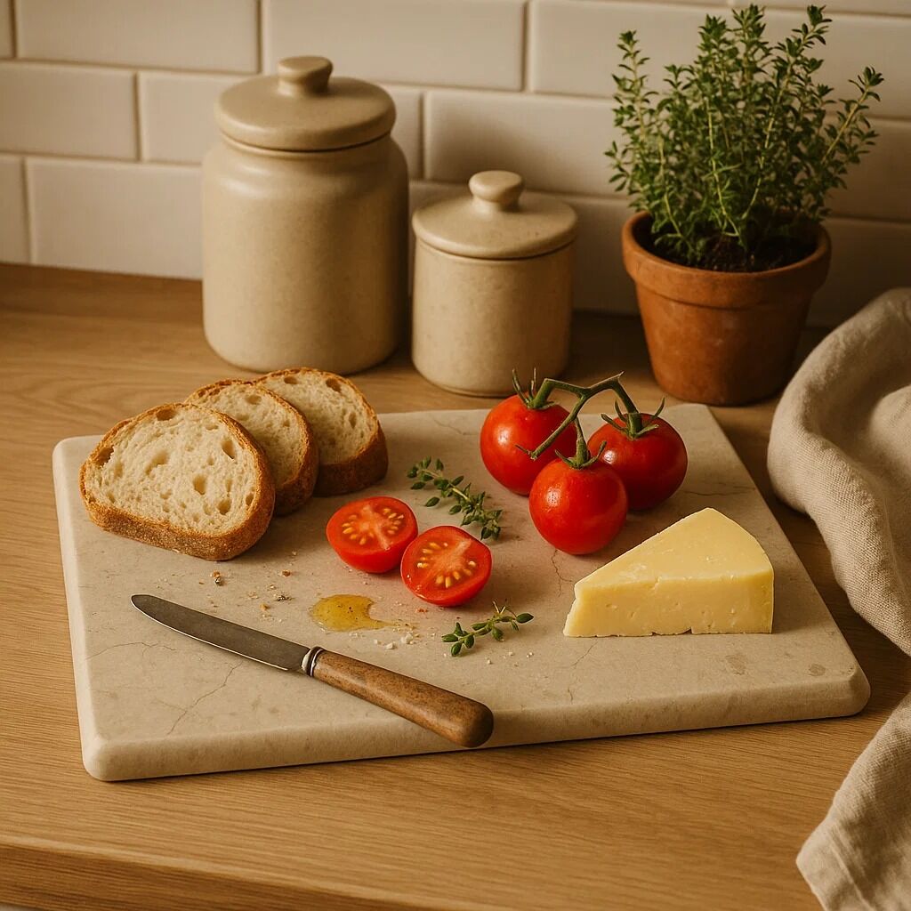 Champagne Marble Rectangular Chopping and Serving Board | Himaya
