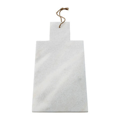 Rectangular White Marble Paddle Chopping and Serving Board | Kindia