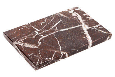 Rectangular Red and White Marble Chopping and Serving Board | Salmo