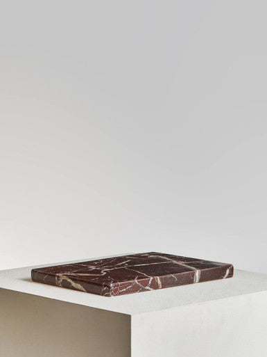 Rectangular Red and White Marble Chopping and Serving Board | Salmo