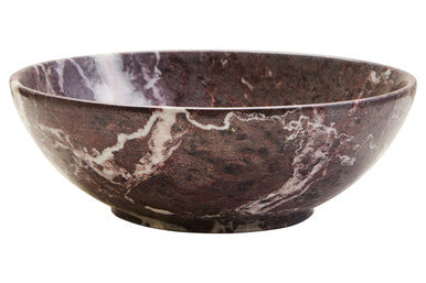 Red and White Marble Bowl | Marmore