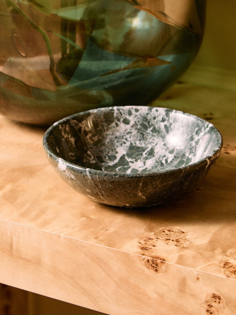 Greenish Black Marble Bowl | Marmore