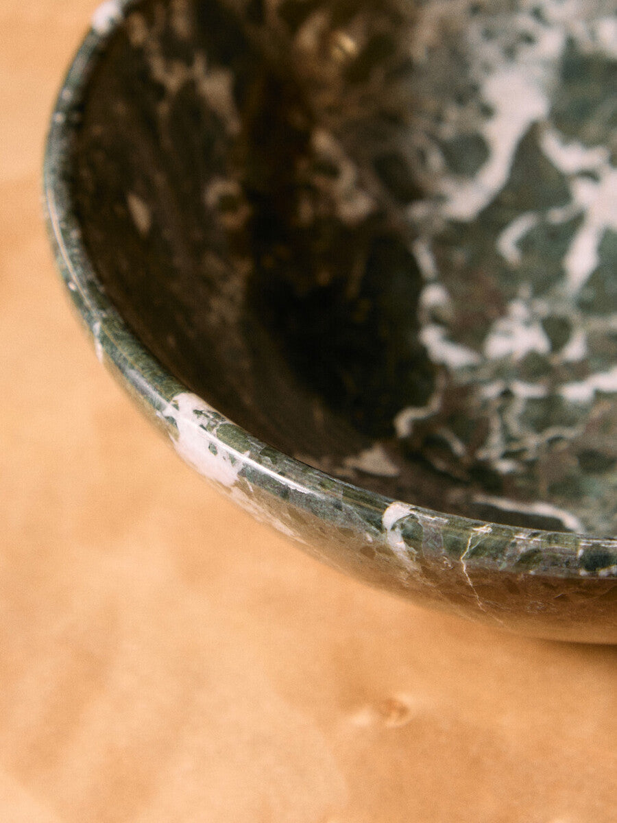 Greenish Black Marble Bowl | Marmore