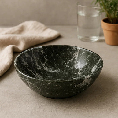 Greenish Black Marble Bowl | Marmore