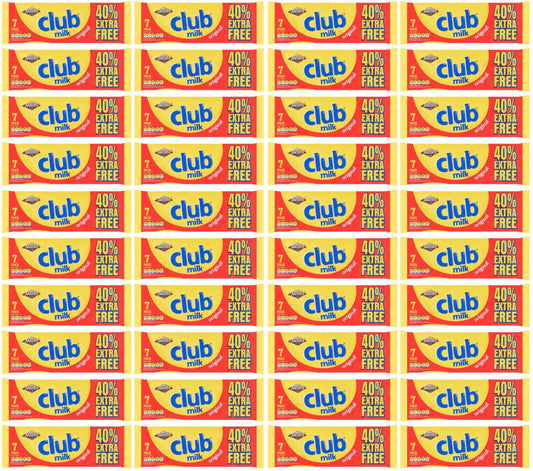 40 x Jacob's Club Milk Original 7 X 22G (154G)