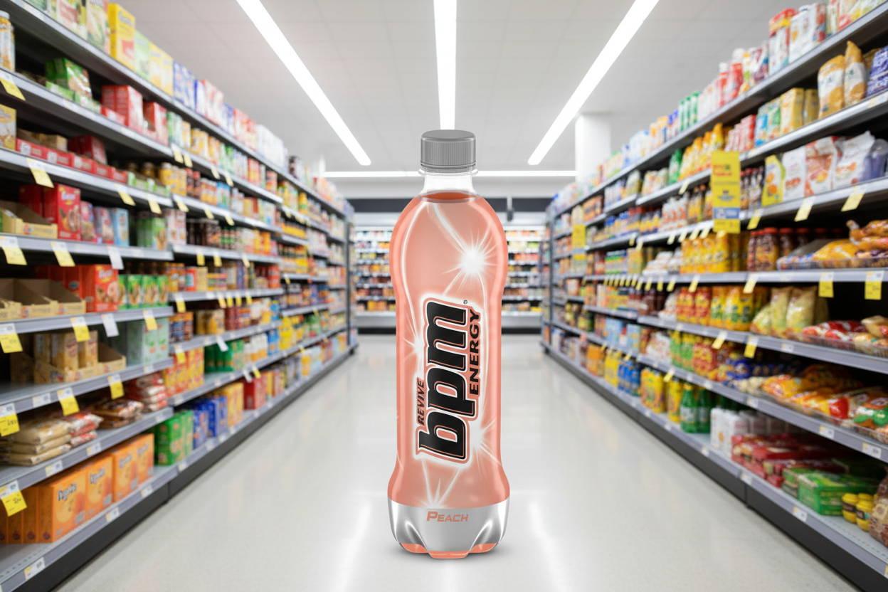 24 x Bpm Revive Energy Peach 500Ml