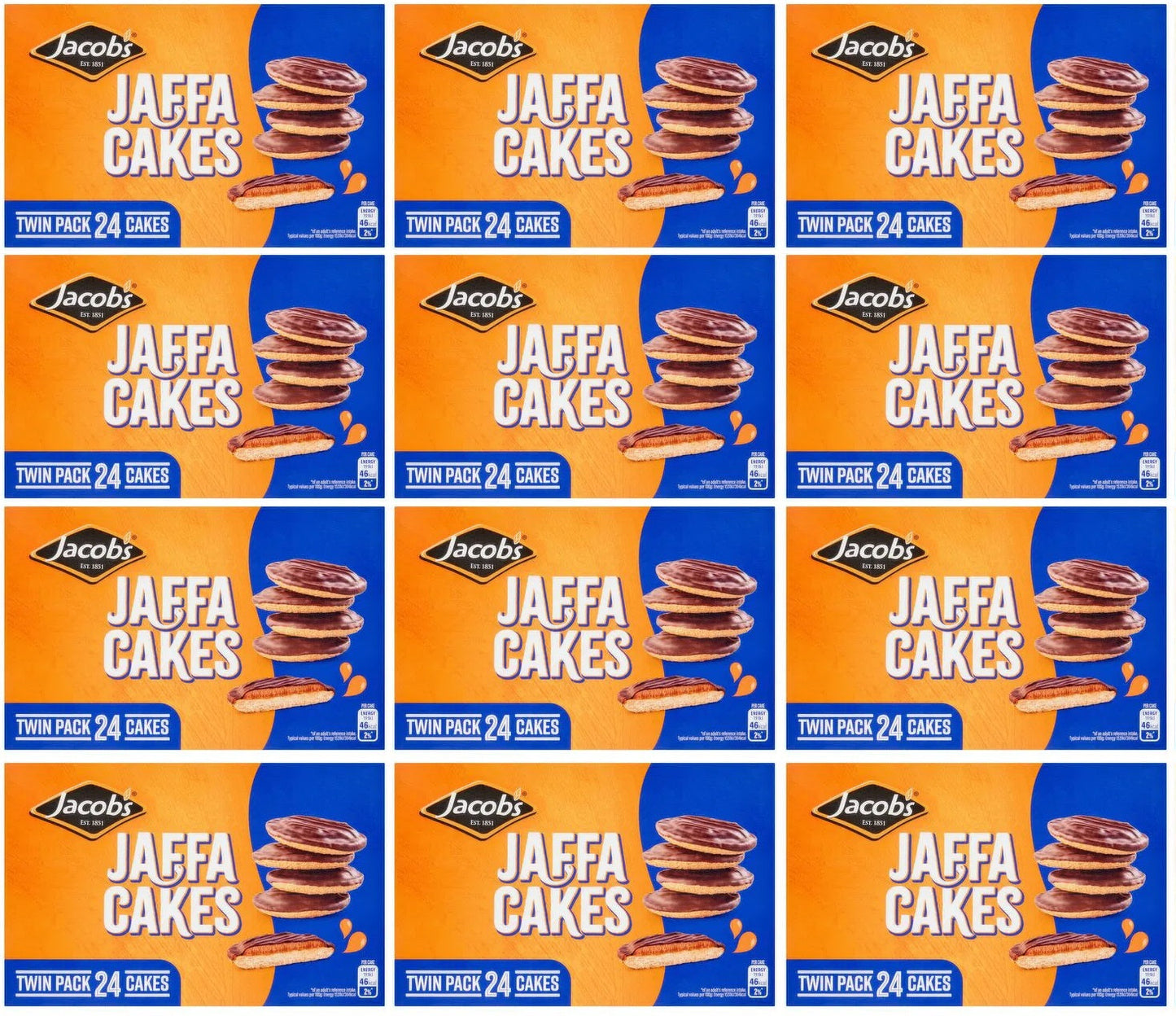 12 x Jacobs 24 Jaffa Cakes 300G