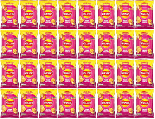 32 x Walkers Prawn Cocktail Crisps 45G