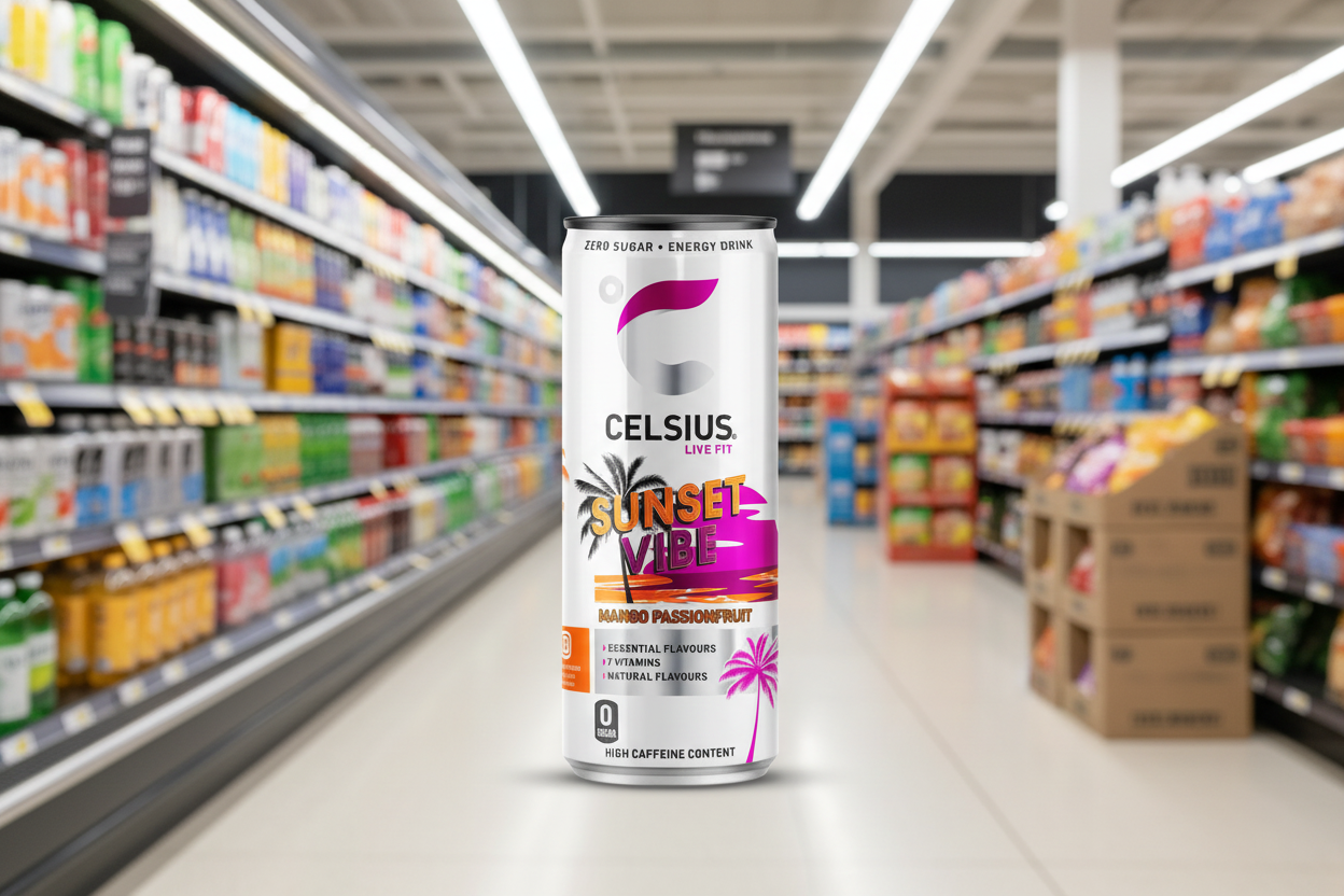 12 x Celsius Sunset Vibe Energy Drink 355Ml