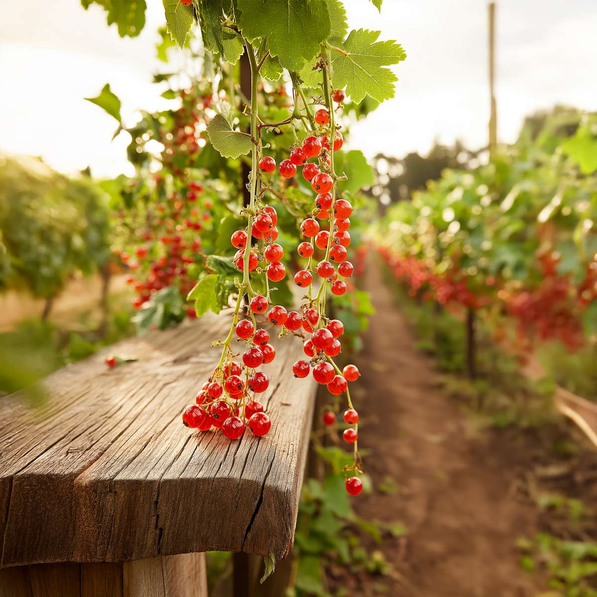 Currant plant - 4 pcs. - Ribes rubrum 'Jonkheer van Tets' - H50-60cm - ⌀15cm