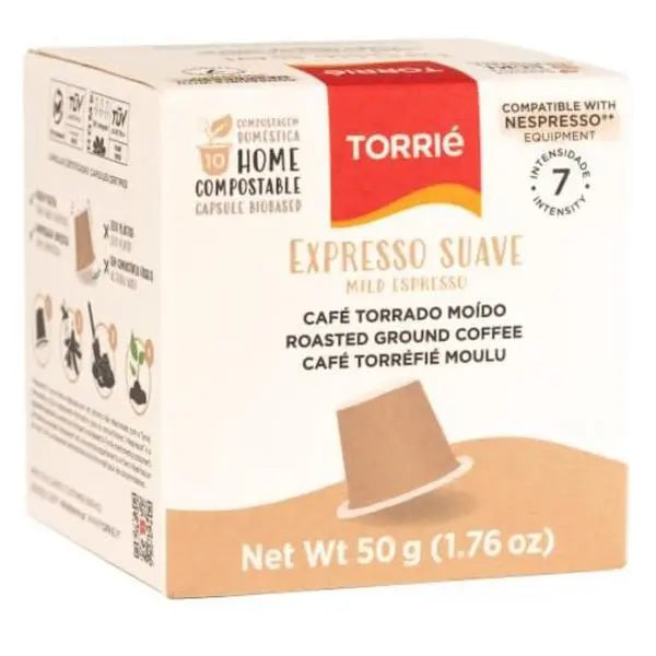 100% Home Compostable Nespresso Compatible Suave Mild Coffee 10 Capsules