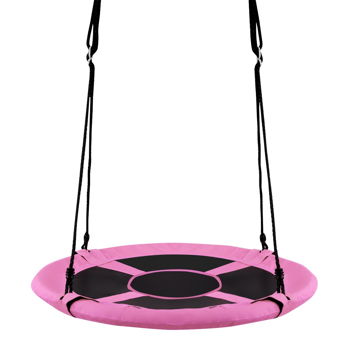 100cm Children Flying Saucer Tree Swing with Adjustable Rope-Blue